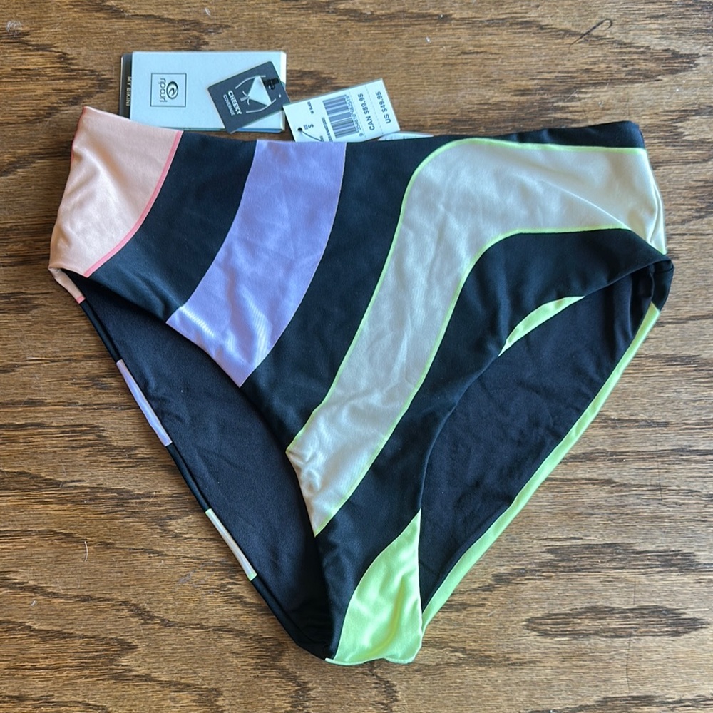 Rip Curl Multicolor High-Waist Bikini Bottom